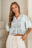 Lennon Floral Embroidered Blouse FINAL SALE
