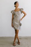 Joana Mini Dress in Taupe FINAL SALE