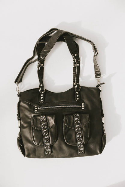 Lennox Studded Faux Leather Tote FINAL SALE