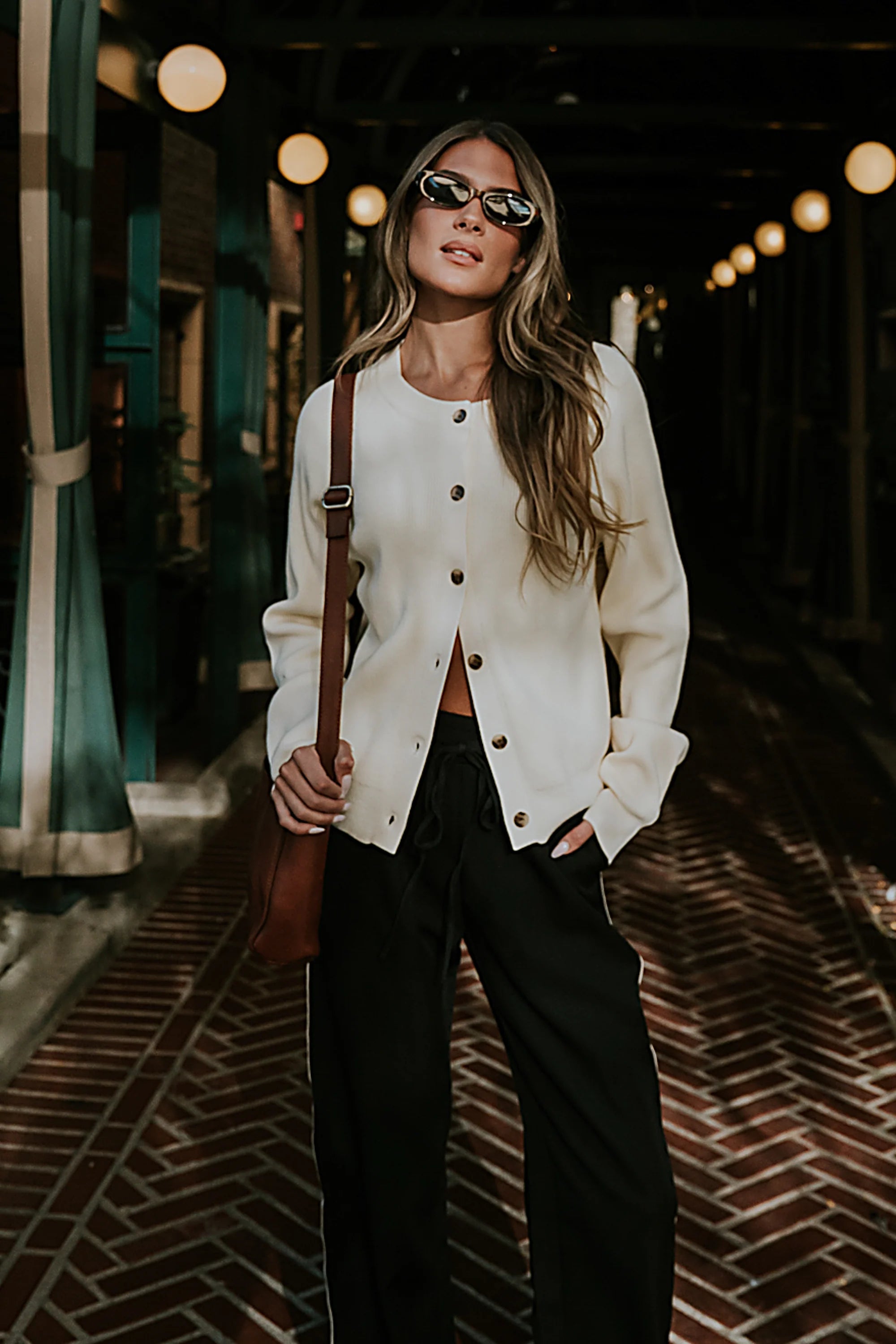 Debbie Ribbed Sweater in Ivory FINAL SALE