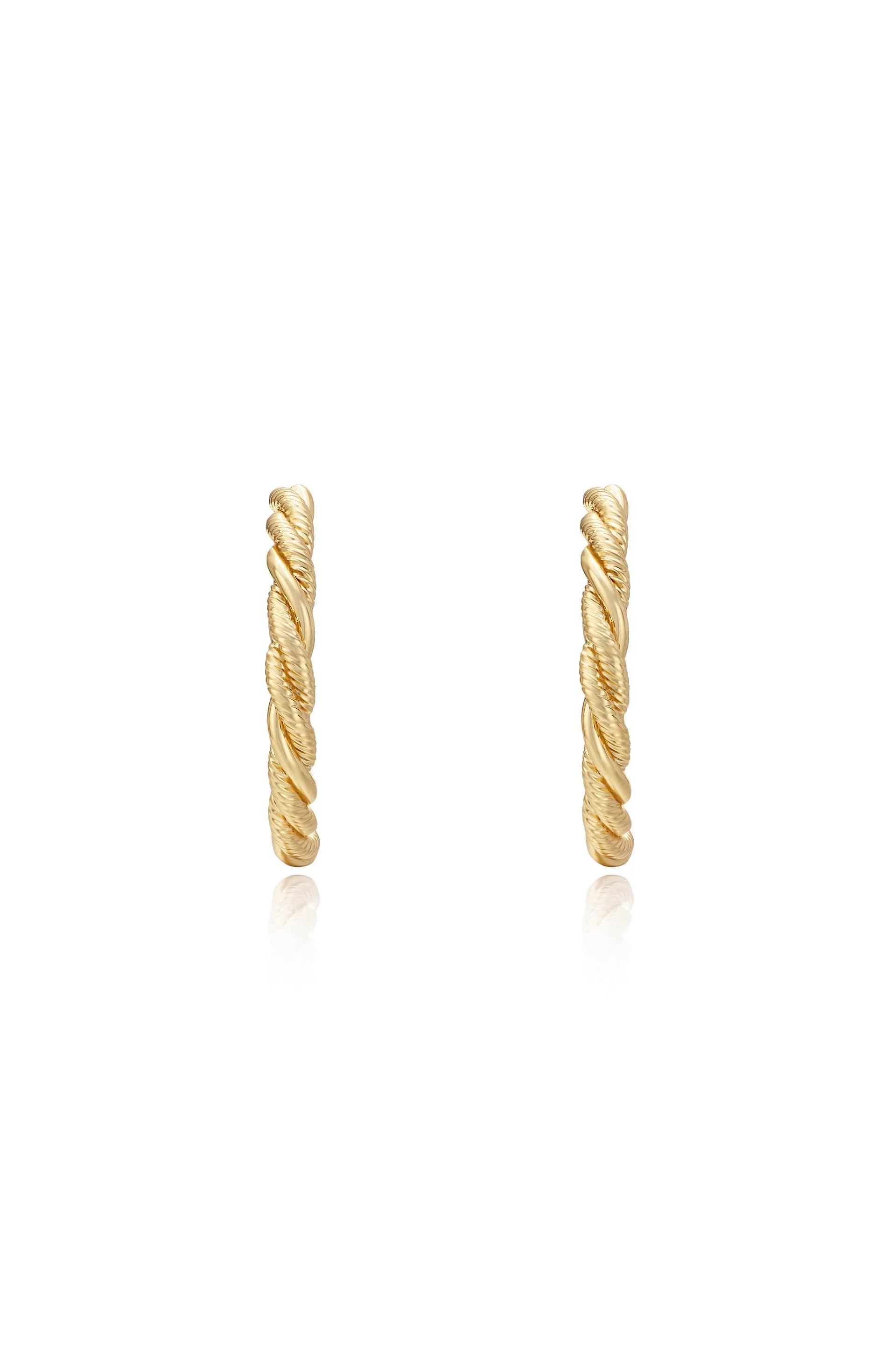 Spun Strands Hoop Earrings