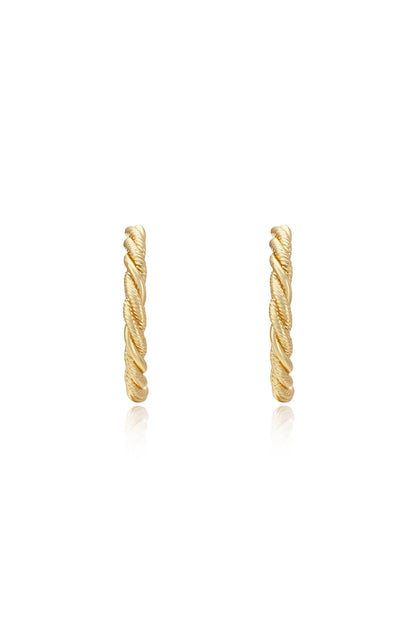 Spun Strands Hoop Earrings