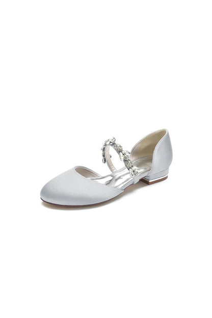 Flats with Rhinestone embellished Strap Party