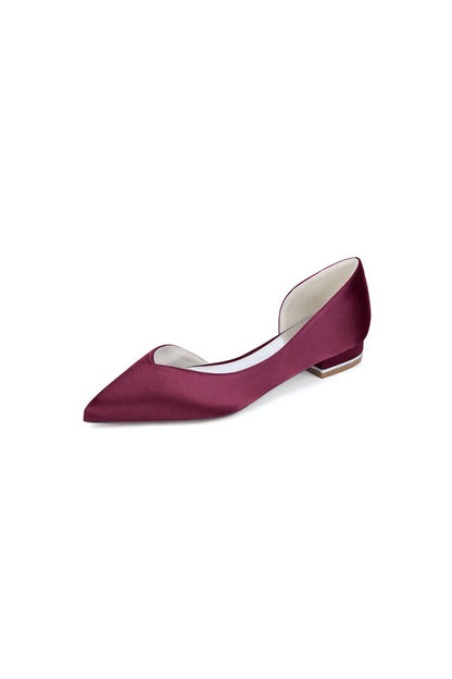 Ivory Flat Shoes with a Sleek Design