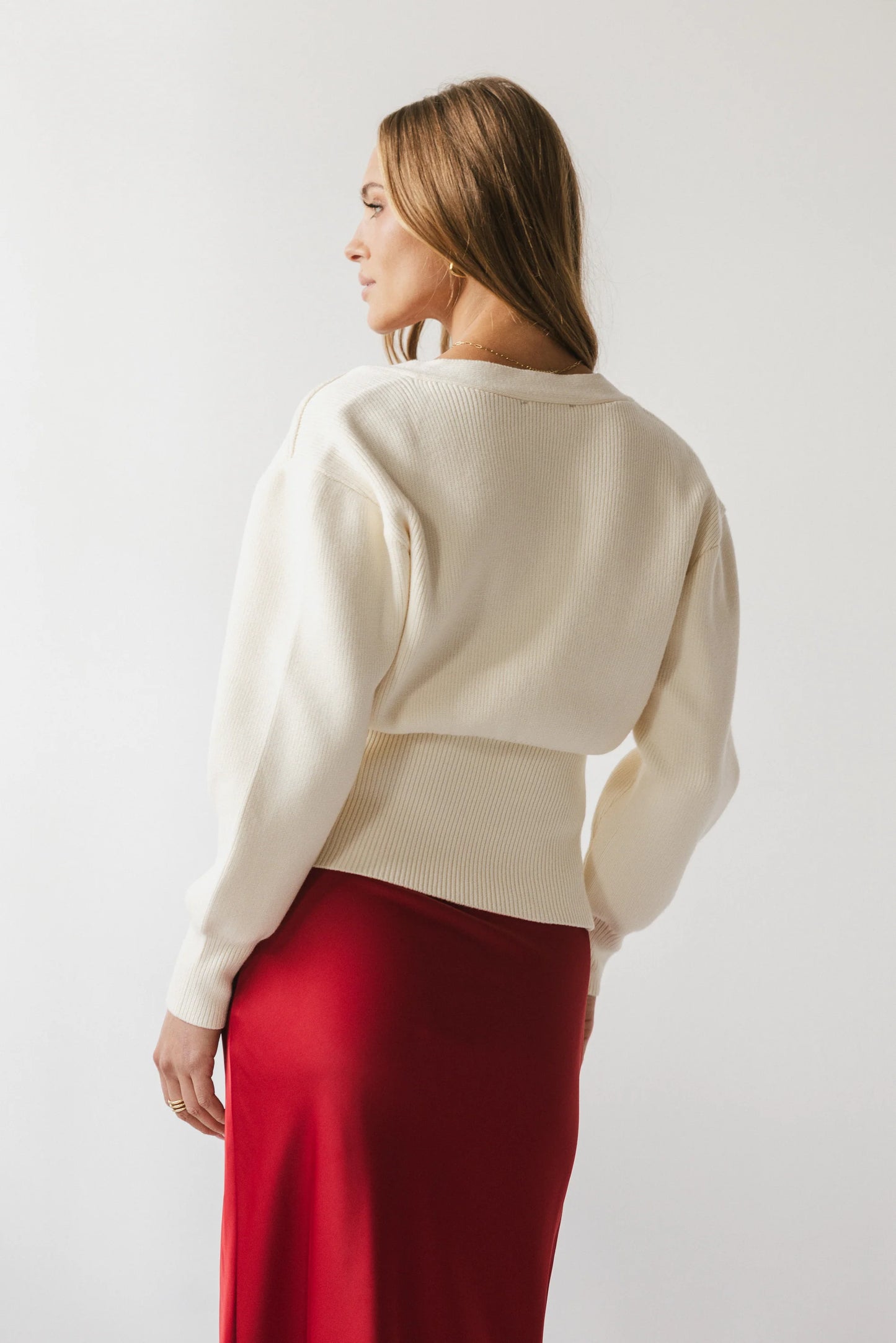 Minnie Knit Cardigan in Cream FINAL SALE