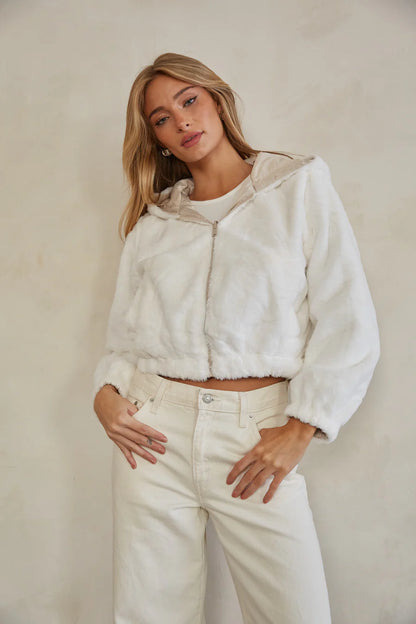Amelia Reversible Faux Fur Jacket