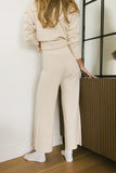 Myla Ribbed Pants in Oatmeal FINAL SALE
