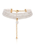 Marina Layers White Quartz Necklace