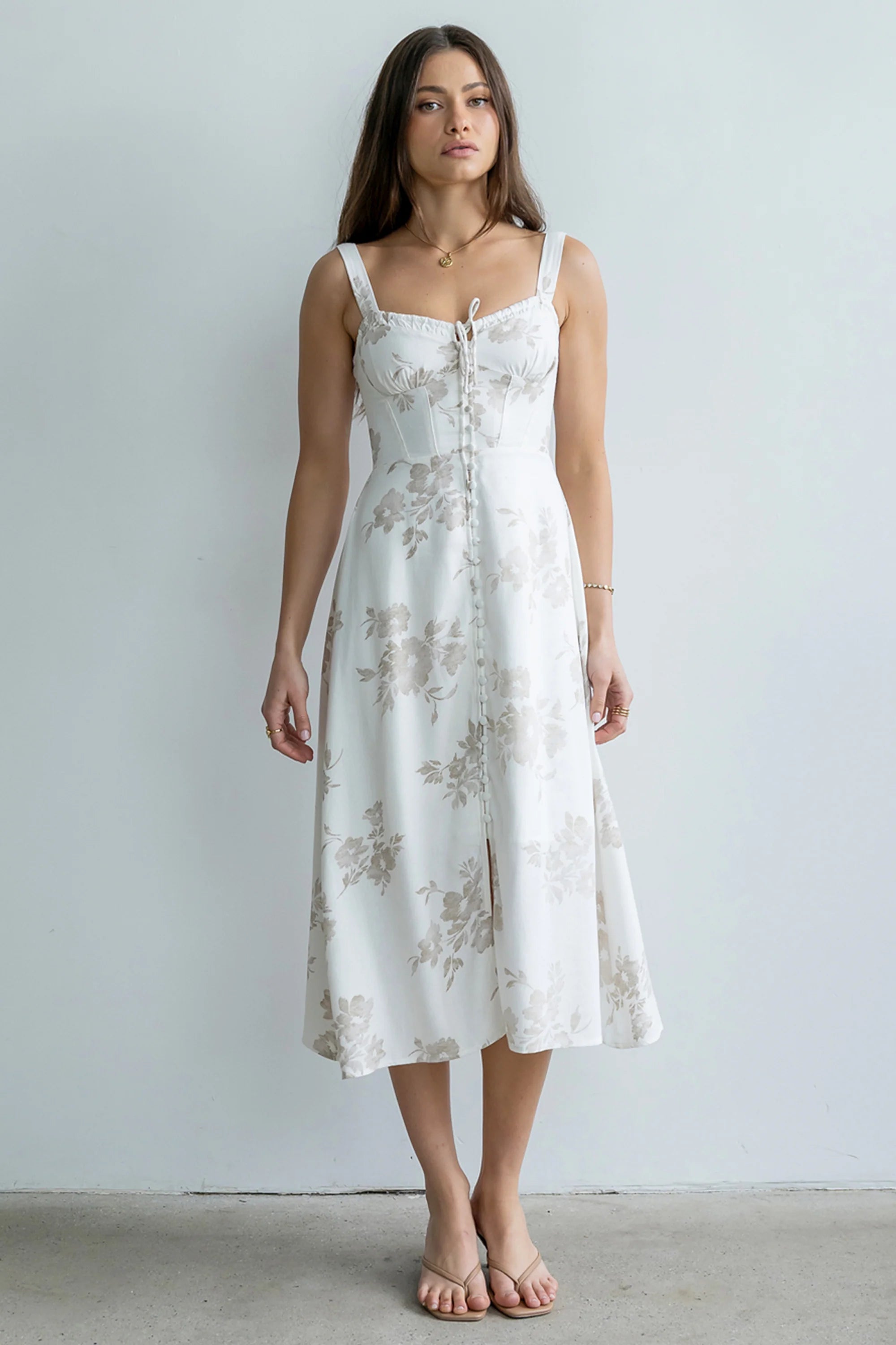 Brandy Floral Midi Dress