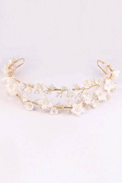 White Flowers Bridal Headpieces