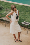 Justin Crochet Midi Skirt