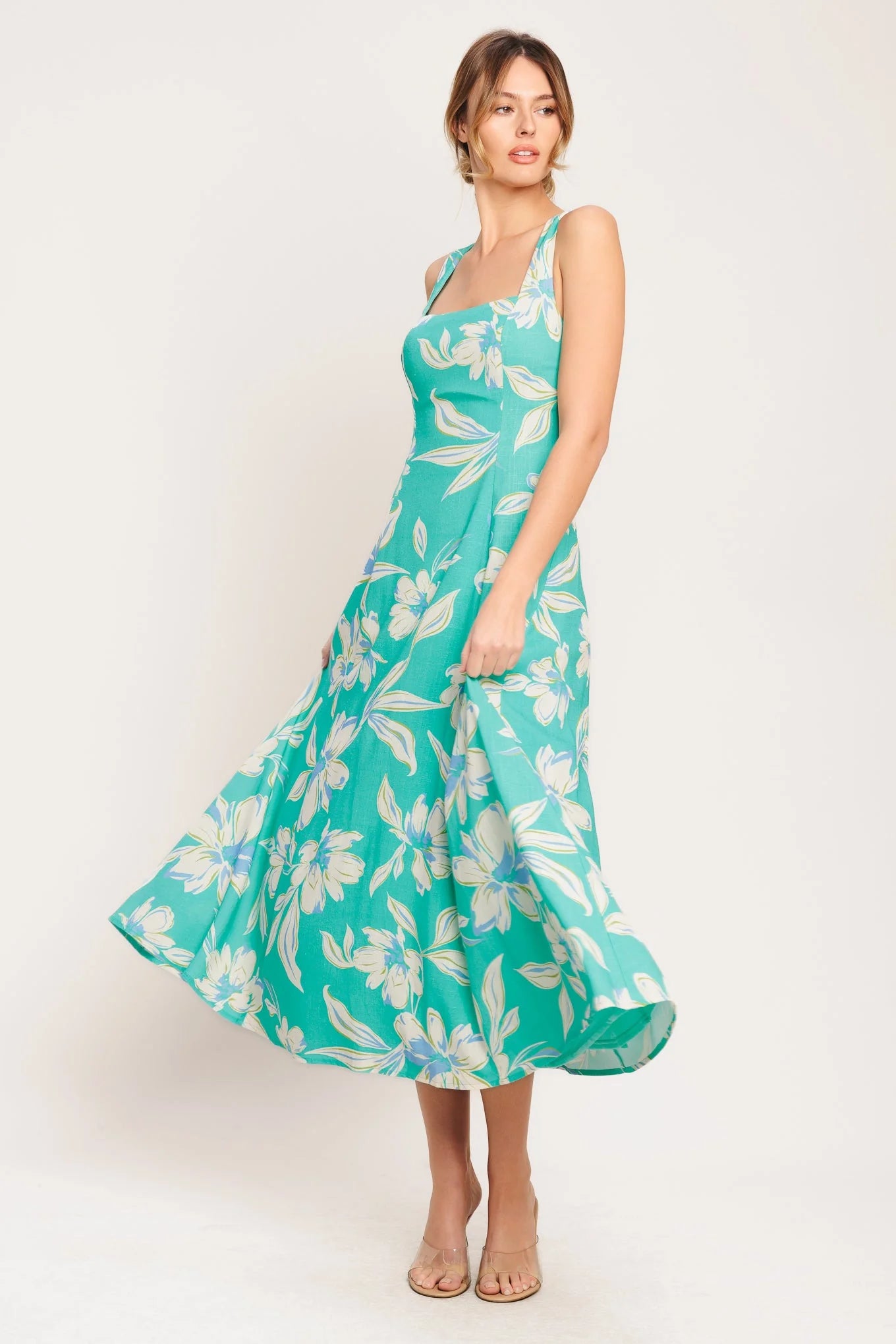 AQUA DAYDREAMS MIDI DRESS FINAL SALE