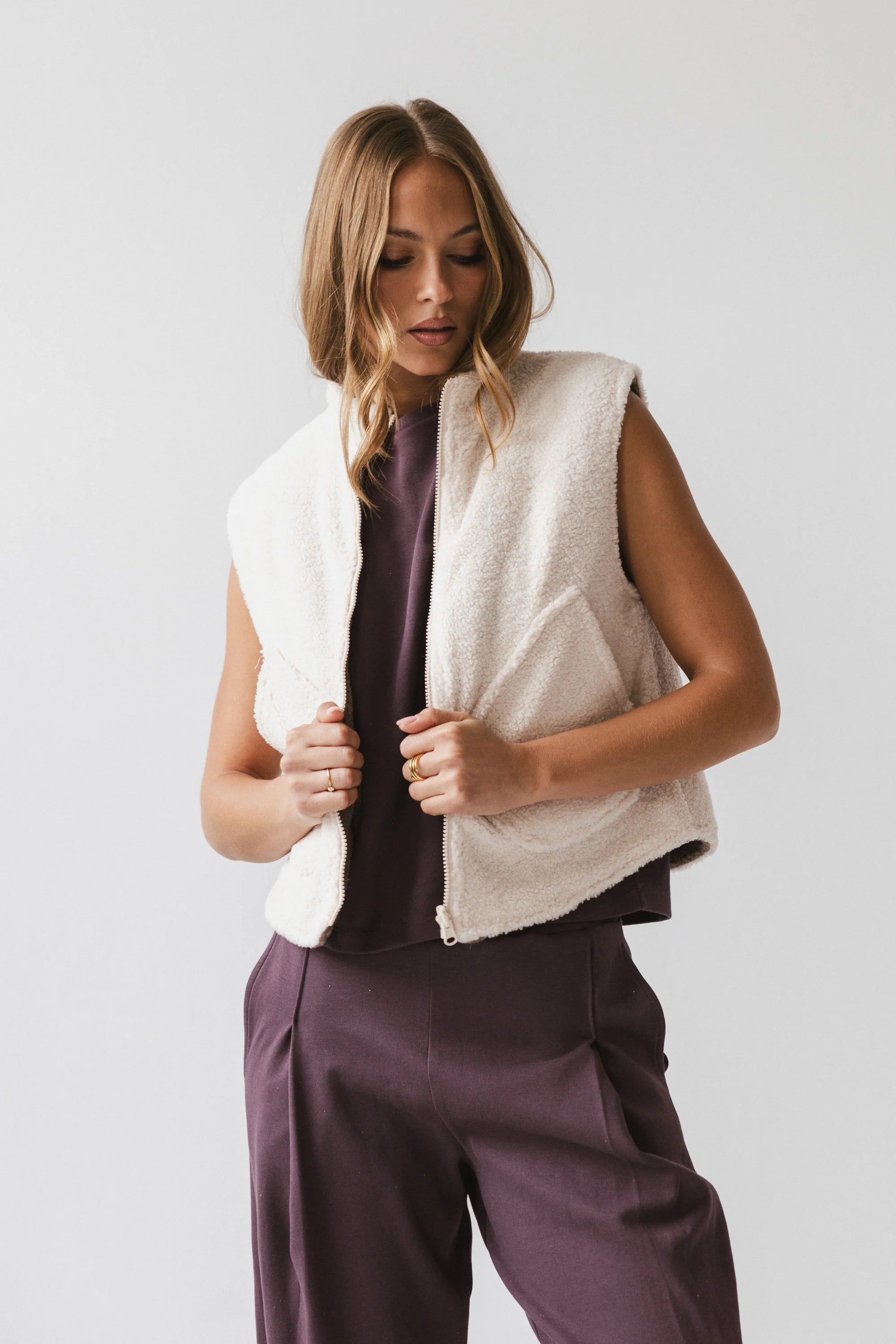 Maddox Reversible Sherpa Vest FINAL SALE