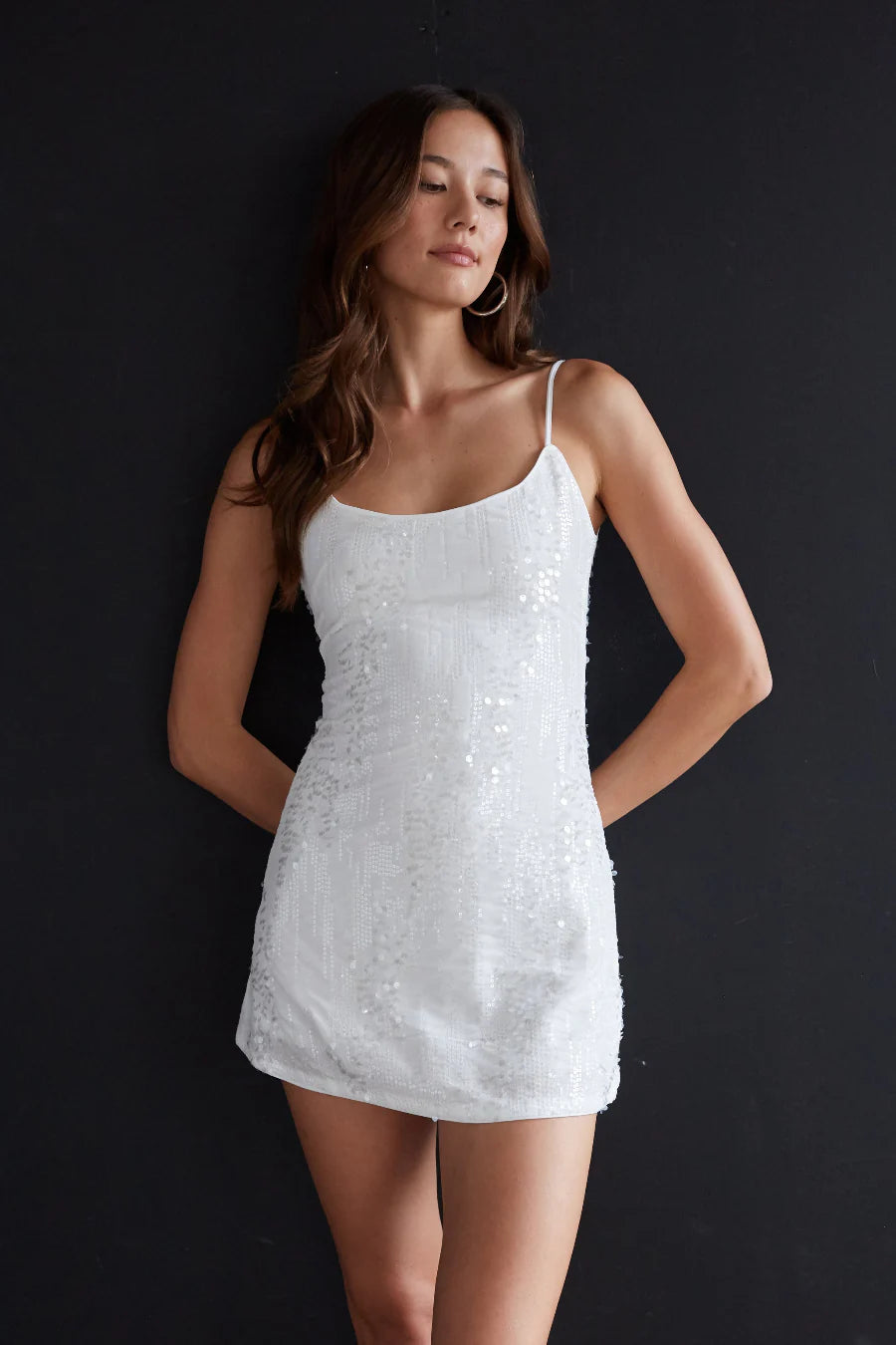Valeria Velvet Sequin Mini Dress