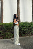 Lydia Contrast Seam Parachute Pants