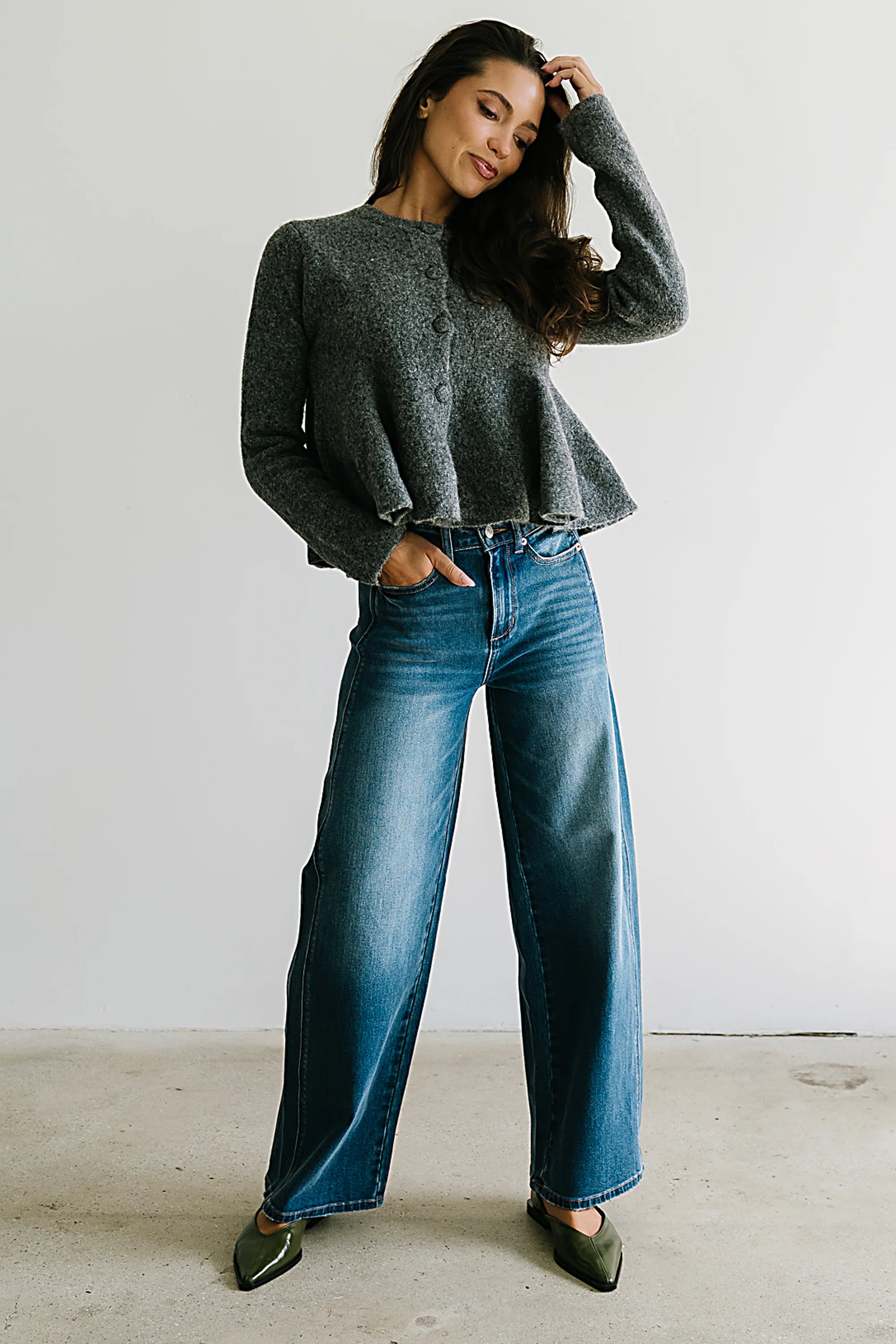 Ally Peplum Sweater FINAL SALE