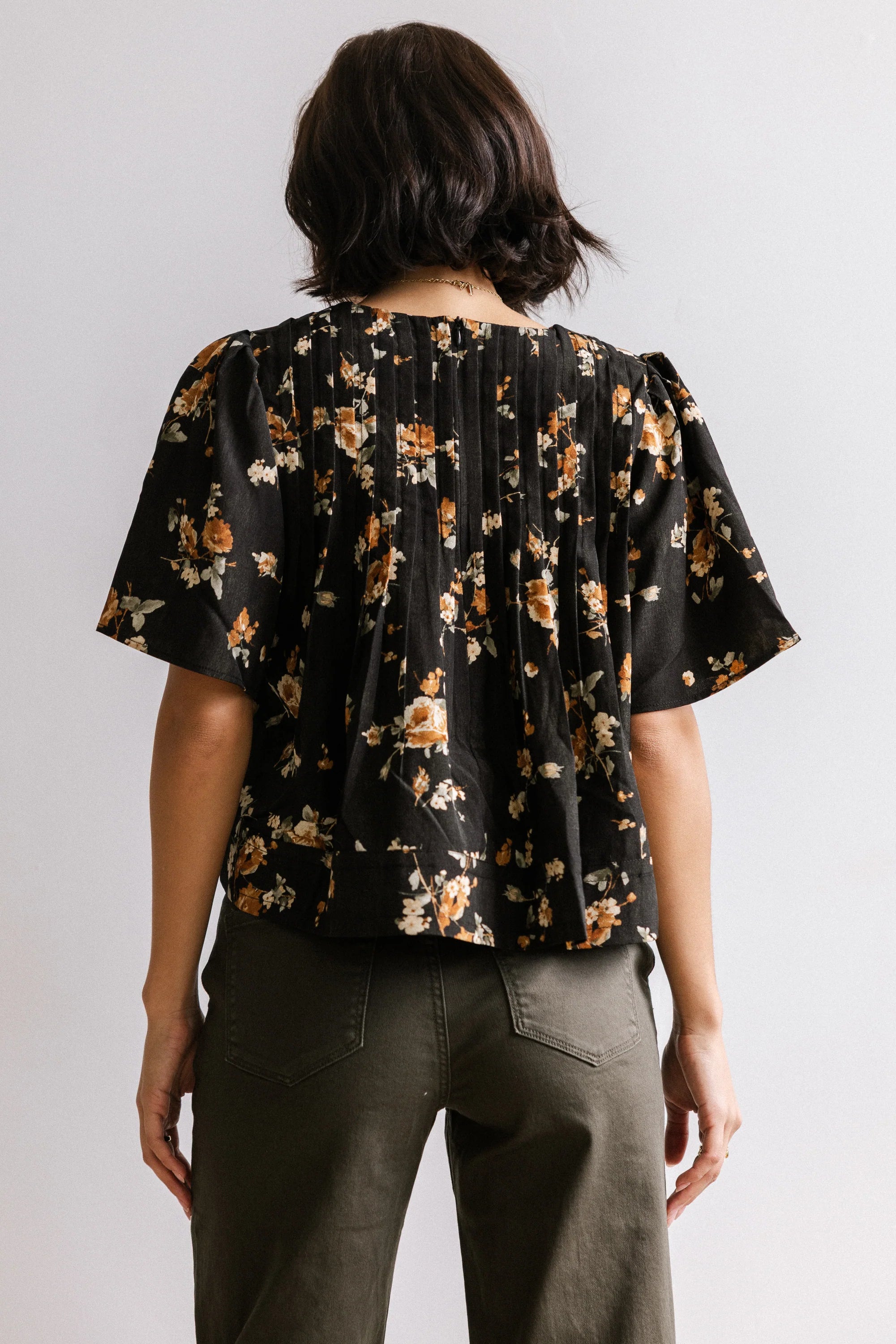 Rose Pleated Blouse