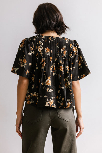 Rose Pleated Blouse