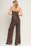 CHARMING COMPOSURE SEQUIN CROP TOP PANT SET