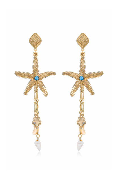Starfish Seeker Drop Earrings