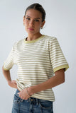 Jenna Striped Top in Green