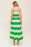 ENDLESS FLAIR TOP SKIRT SET GREEN