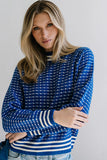 Monroe Knit Sweater in Blue FINAL SALE