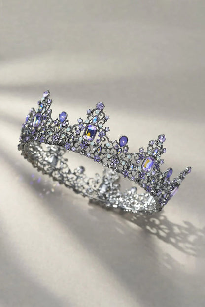 Baroque Colorful Crystal Crown
