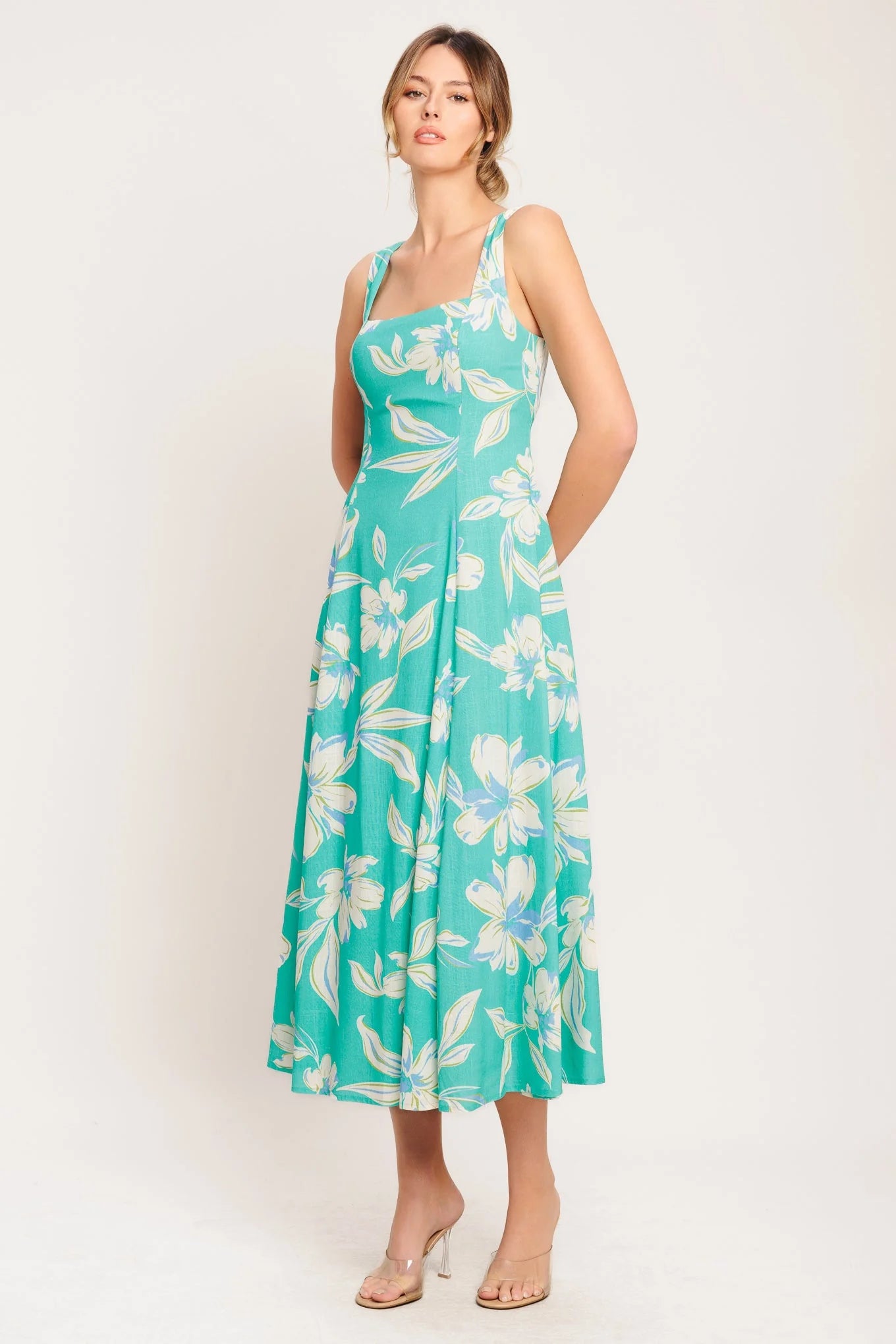 AQUA DAYDREAMS MIDI DRESS