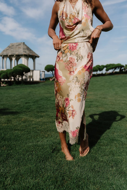 Victoria Floral Maxi Skirt