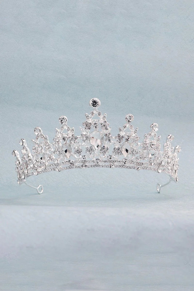 Womens Gold Princess Rhinestone Crowns