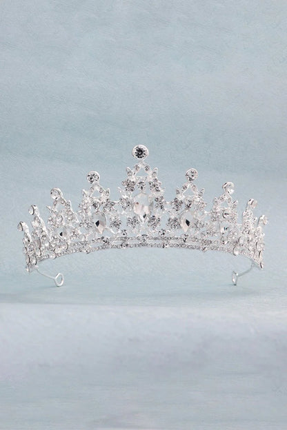 Womens Gold Princess Rhinestone Crowns