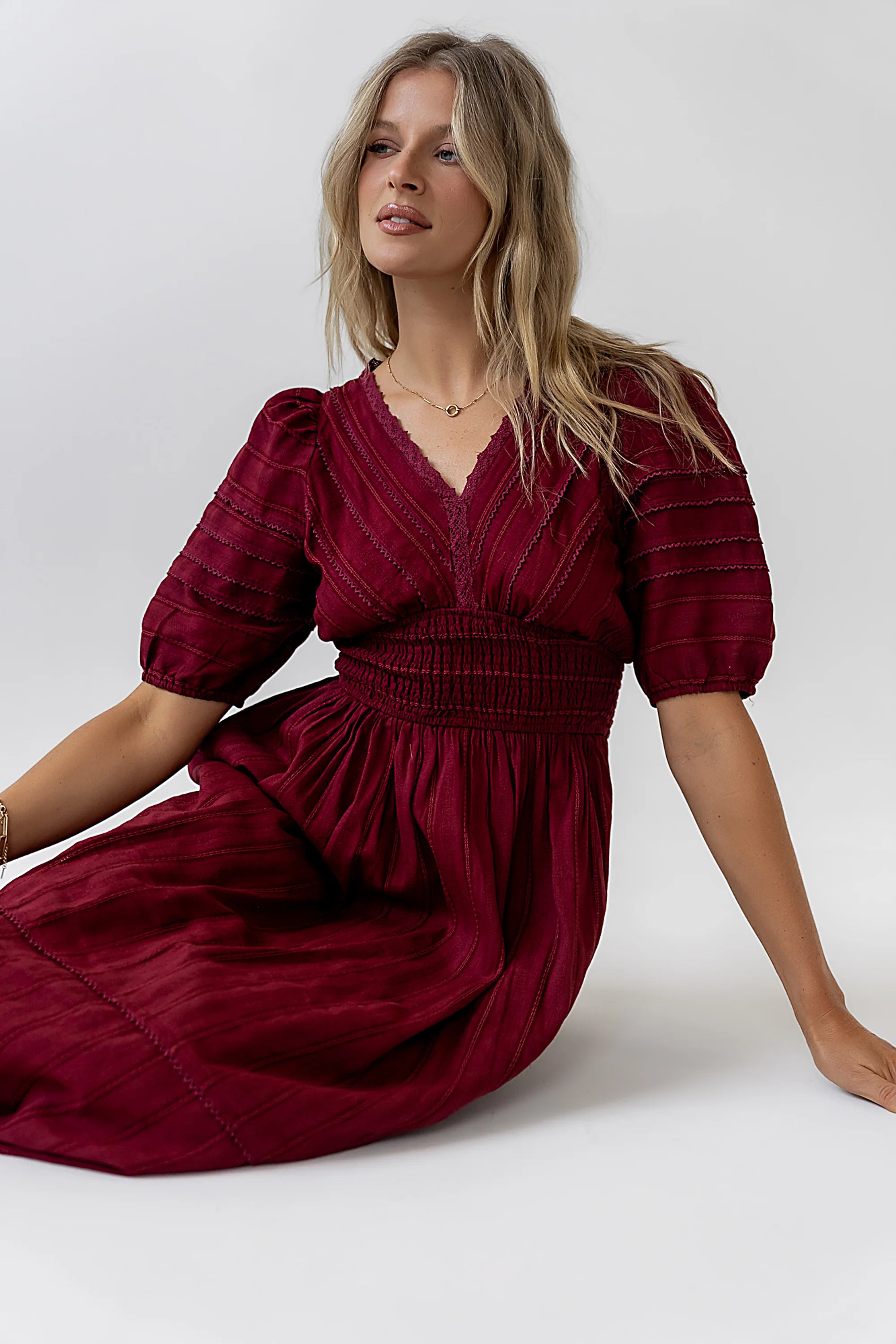 Tammia Ric Rac Midi Dress FINAL SALE
