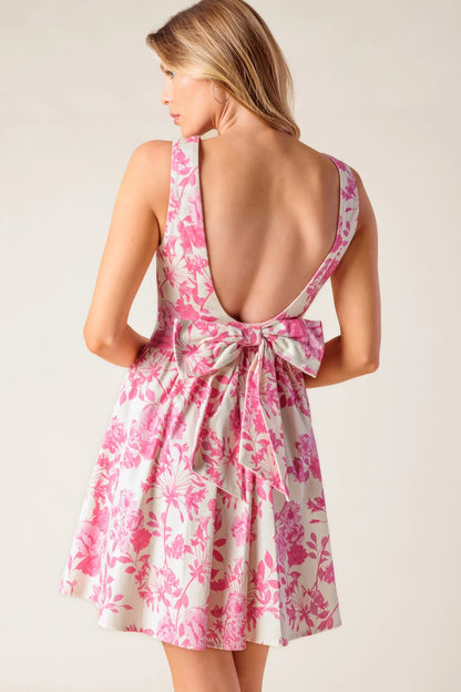 ISLAND ADVENTURE PINK MINI DRESS