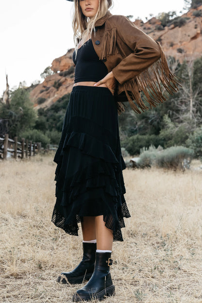 Megan Tiered Midi Skirt FINAL SALE