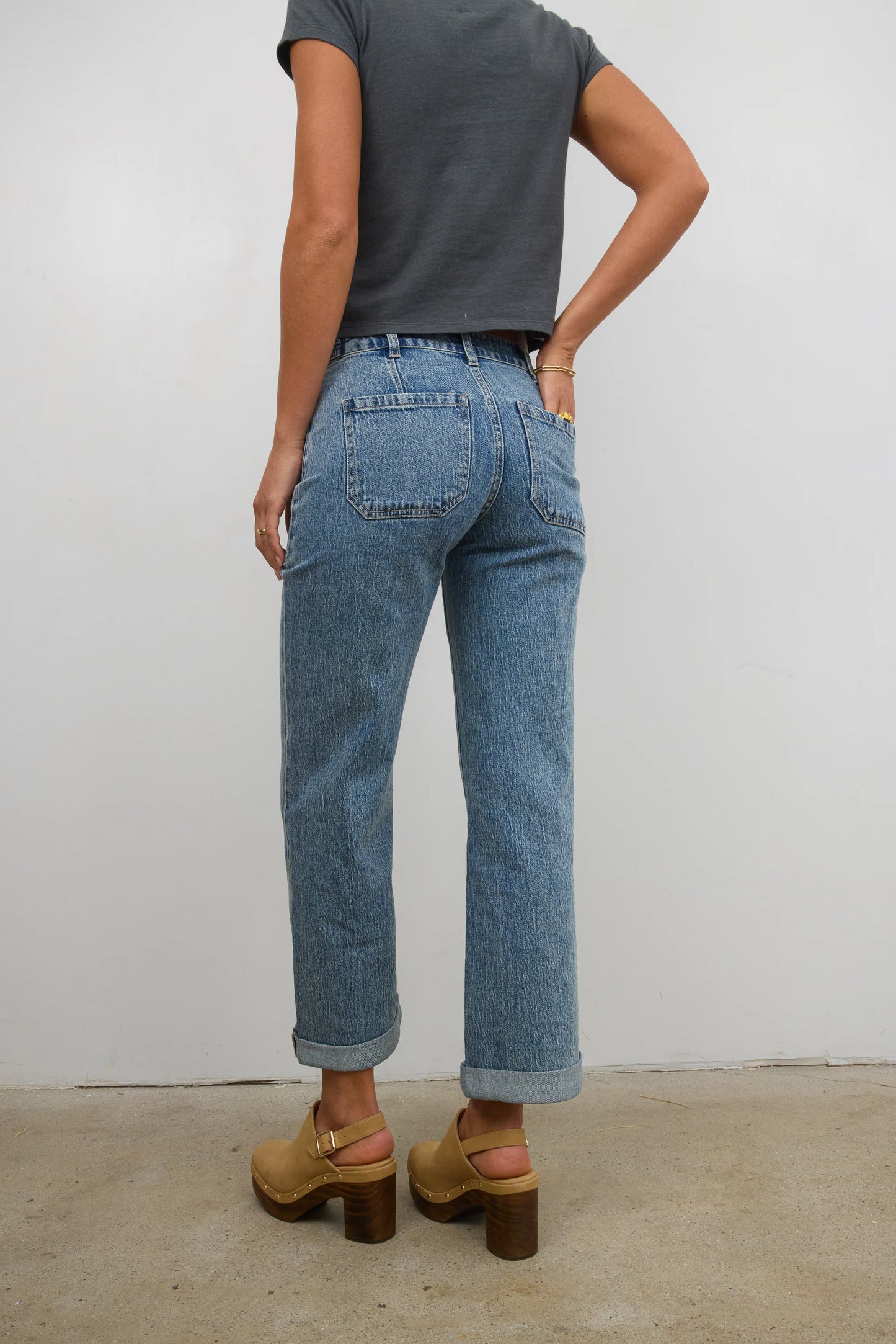 Amber Wide Leg Jeans in Medium Wash FINAL SALE