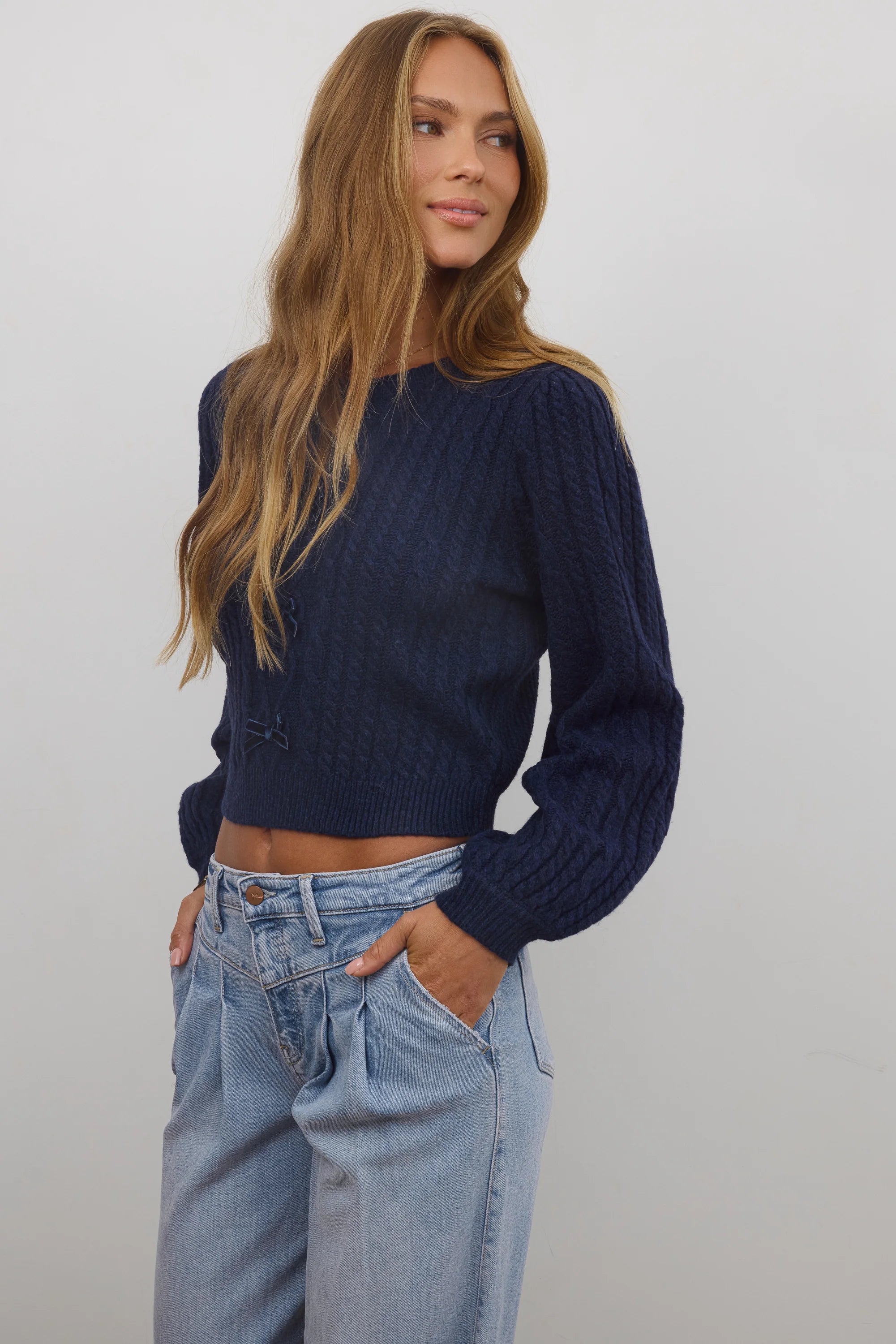 Jess Cable Knit Sweater FINAL SALE