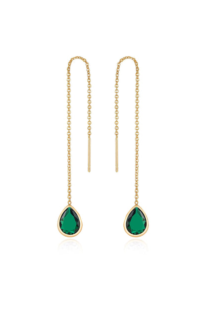Barely There Chain and Crystal Dangle Earrings