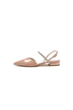 Nude Pink High Heels with Silver Trim