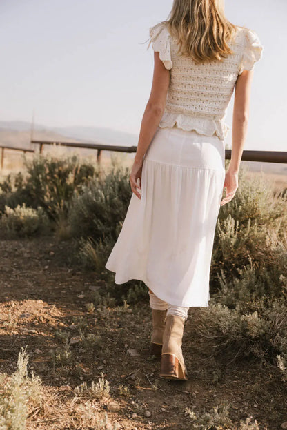 Luella Denim Midi Skirt FINAL SALE