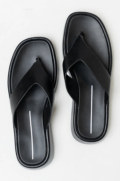 Lola Platform Sandal in Black
