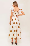 MOJITO MOOD POLKA DOT MIDI DRESS