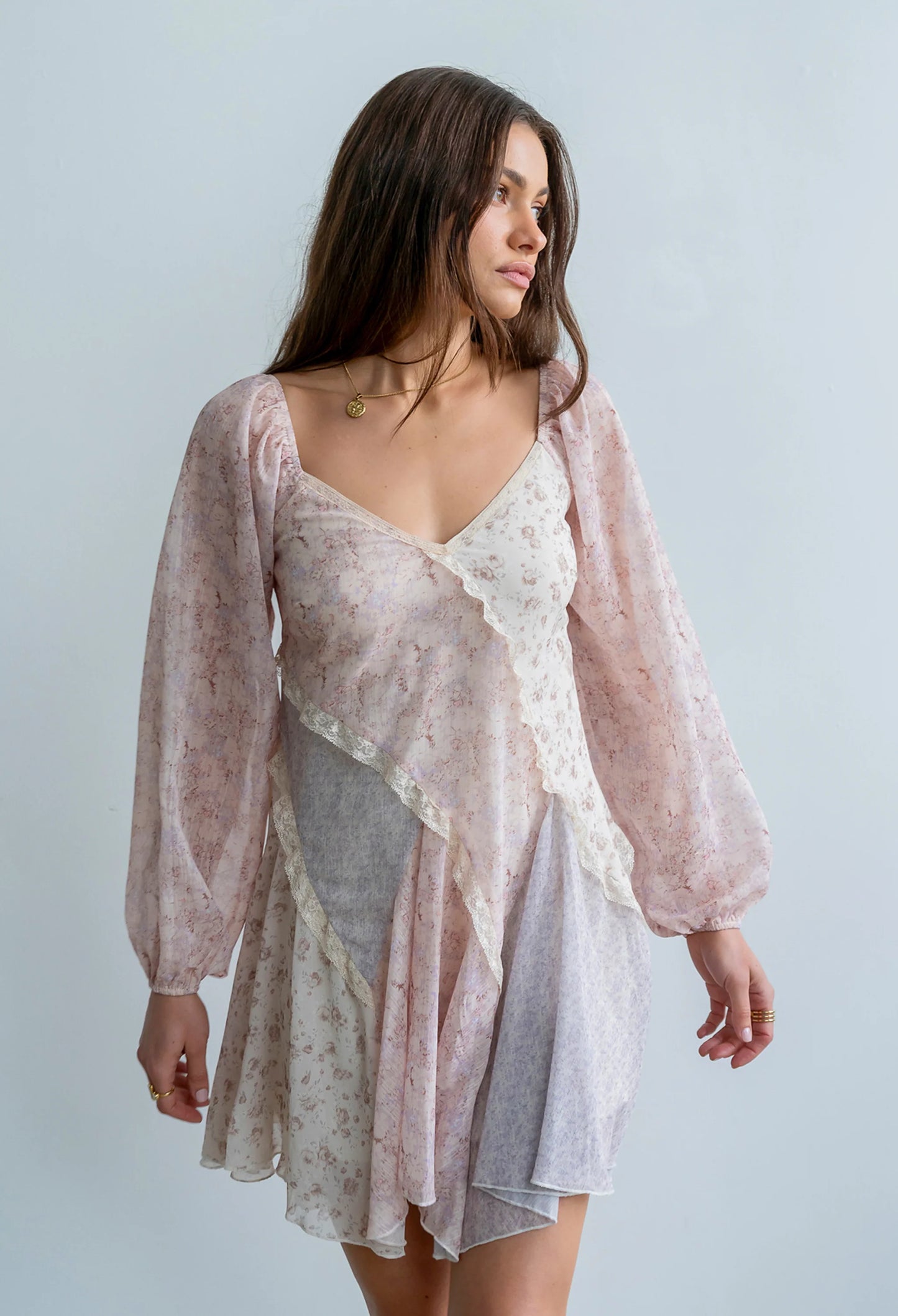 Bree Patchwork Mini Dress