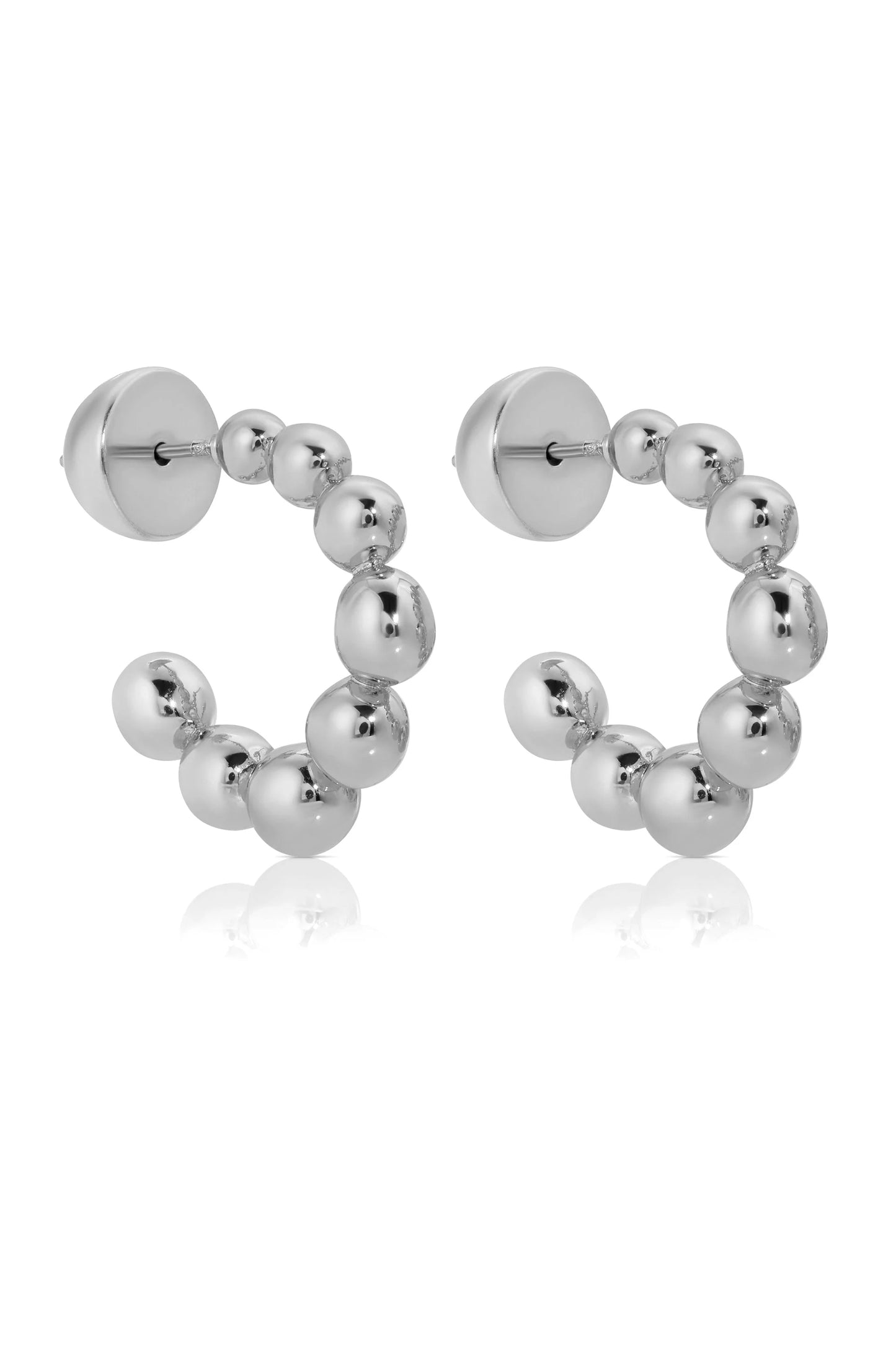 Bubble Huggie Hoop Earrings