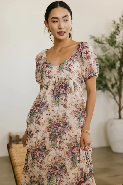 Keiko Floral Midi Dress FINAL SALE