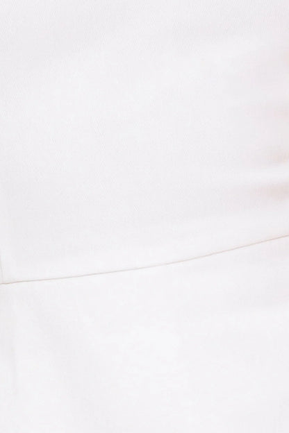 EXPLORING NEW CITIES WHITE DENIM RUFFLE SKORT ROMPER