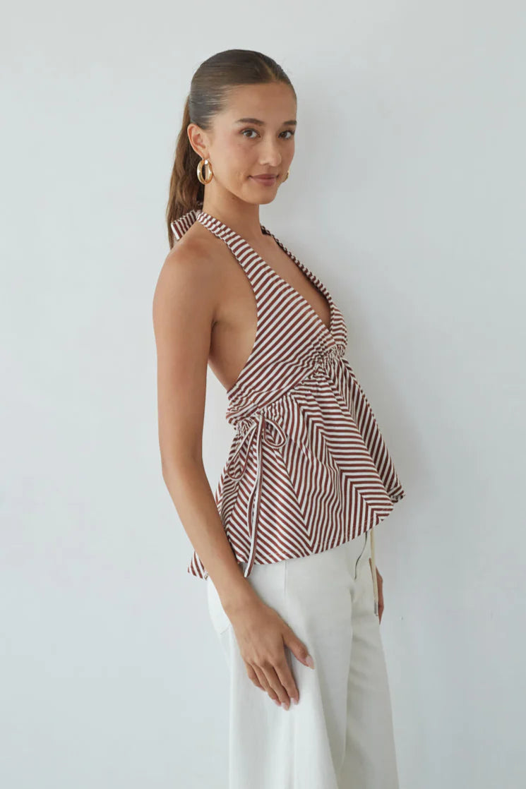 Cely Tie Babydoll Top