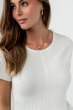 Marciano Ribbed Top in White
