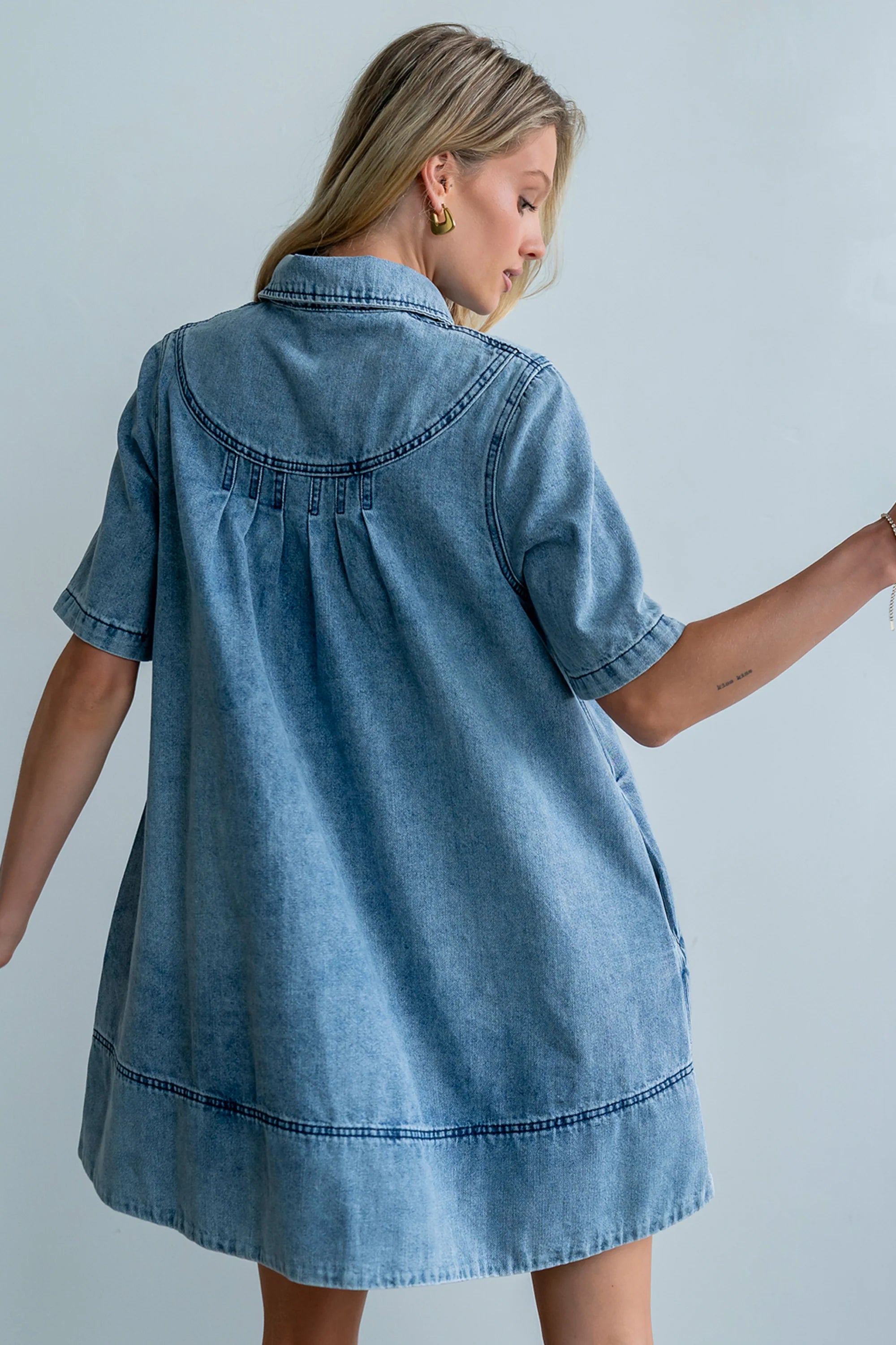 Julia Denim Midi Dress