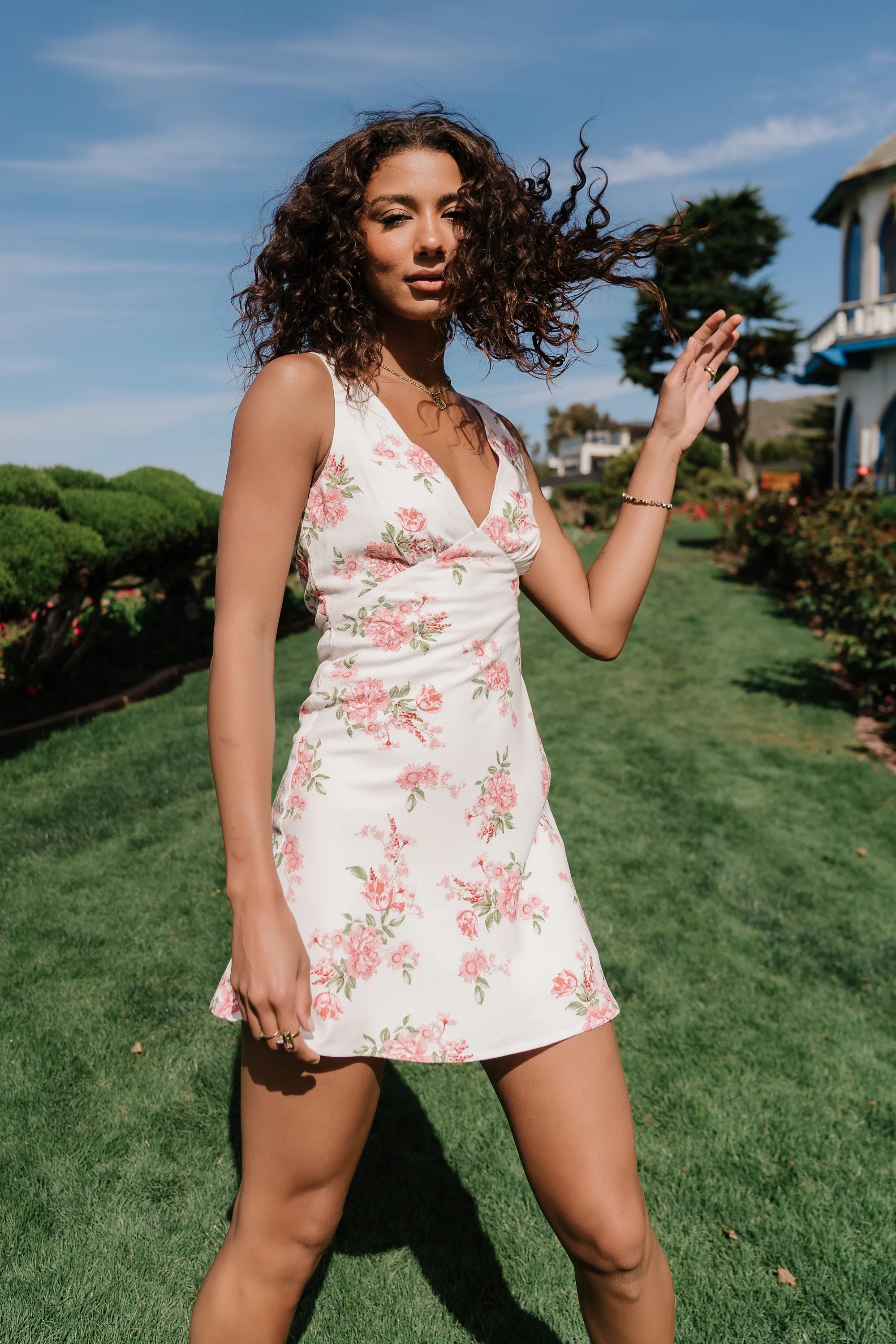 Mateo Floral Mini Dress